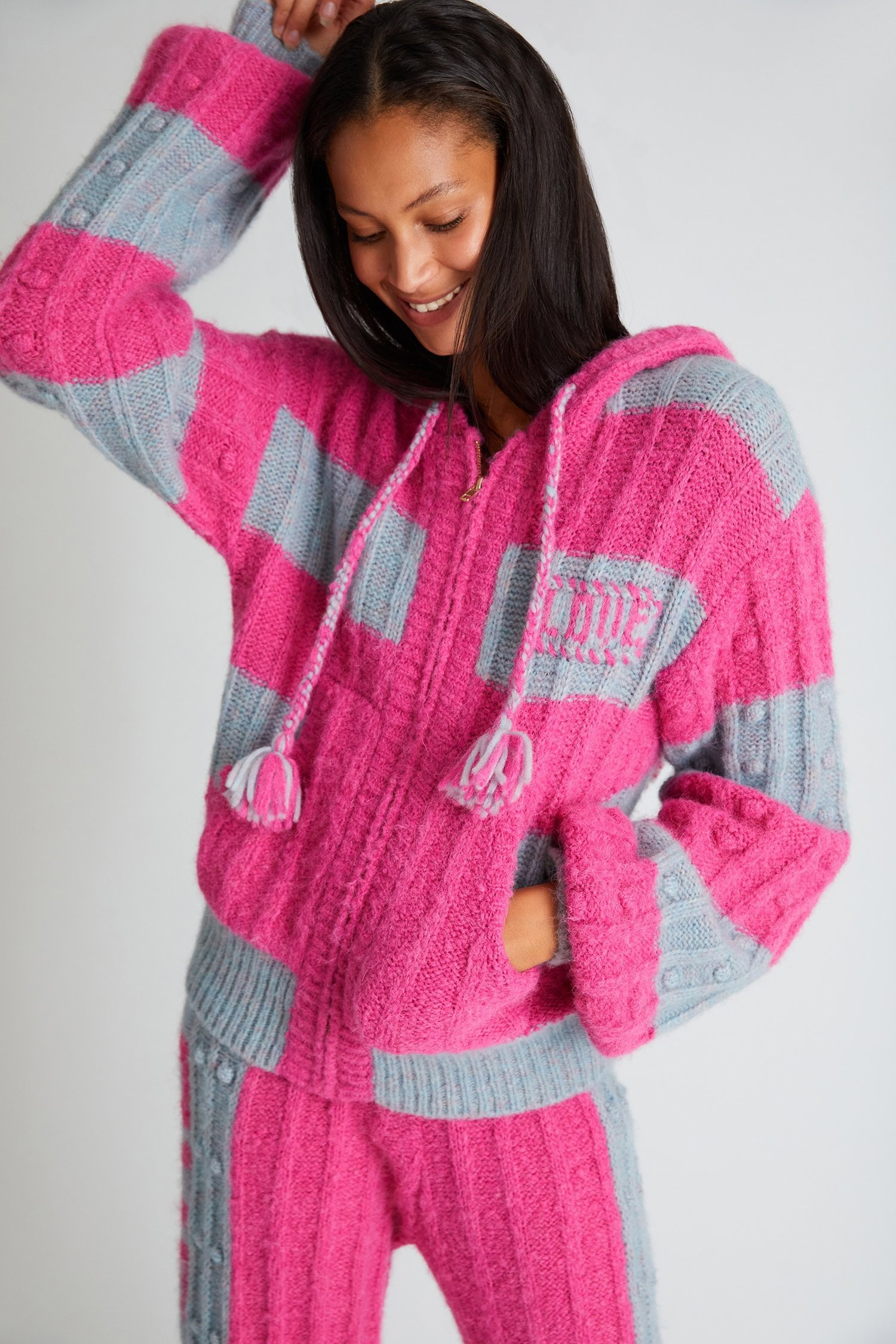 Tirzah Zip-Up Hoodie | LOVESHACKFANCY