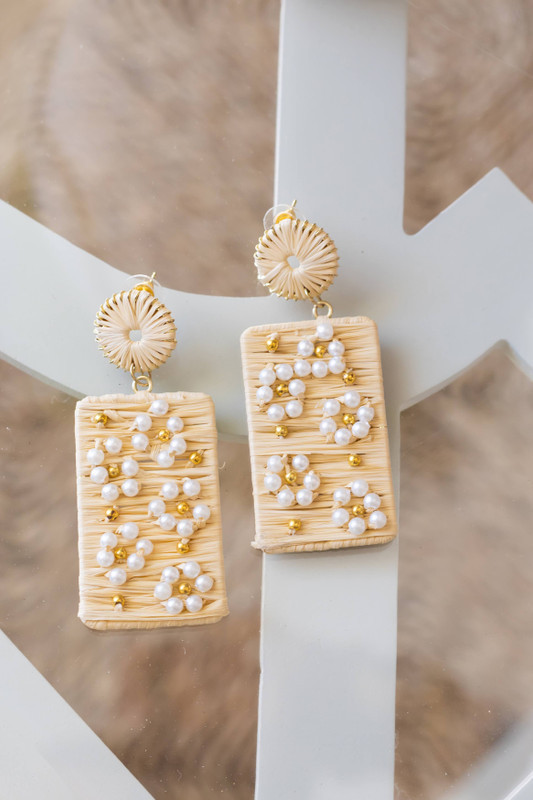Royale Earring - Raffia - Amy Littleson | Lisi Lerch Inc