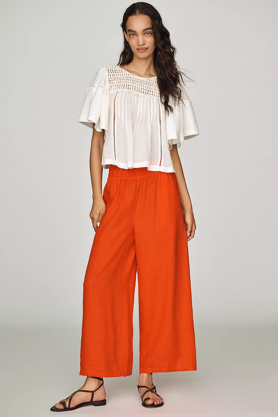 Somerset 100% Linen Pull-On Pants | Anthropologie (US)