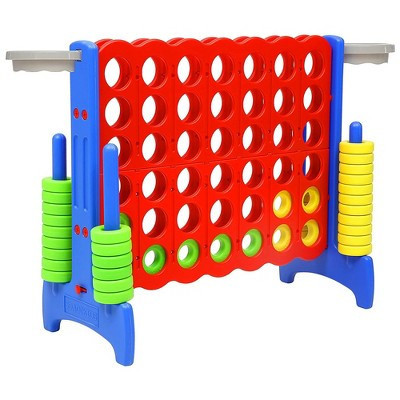 SDADI Giant 33 Inch 4-In-A-Row Hoop Connect Strategy Game and Basketball Indoor/Outdoor Family Fun Board for Toddlers, Kids, Adults, Blue and Red | Target