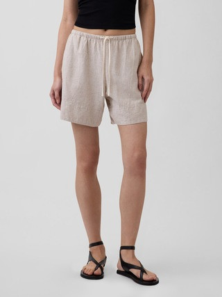 Linen-Blend Easy Shorts | Gap (US)
