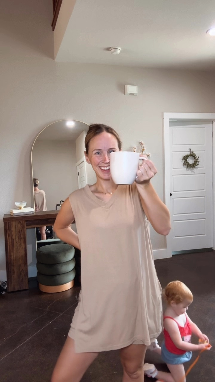 And I’m back. Cheers to a new school year yall! I hope everyone had a wonderful break. I took the nicest summer hiatus where I didn’t post or link much at all but now that the drop off/pick up game has begun I’m going to show you some practical comfy things that I ACTUALLY wear throughout the week. And this outfit is number one. It’s cute, it’s comfy, I sleep in it, I lounge in it and I wear it when I’m out and about. The Steve Madden sandals have also seen better days. I’ve worn these things so much for two years straight they are basically falling apart! 

#LTKSeasonal #LTKPetite #LTKFindsUnder50