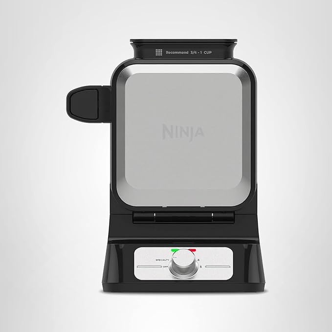 Ninja BW1001 NeverStick PRO Belgian Waffle Maker, Vertical Design, 5 Shade Settings, with Precisi... | Amazon (US)