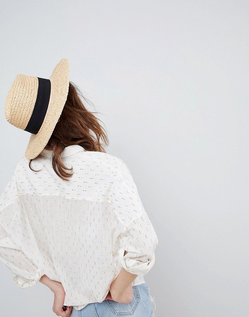 Glamorous Straw Fedora Hat - Natural | ASOS UK