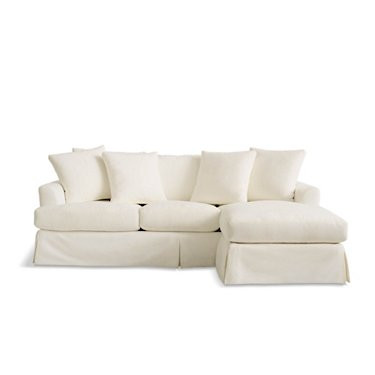 Ava Chaise Slipcovered Sofa | Grandin Road