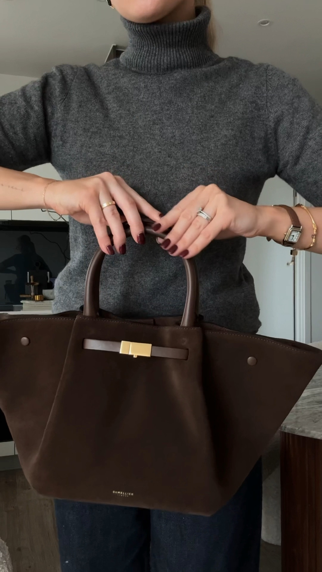 Whoops, if you're eyeing something in brown suede this season, let it be this bag #demellierlondon #suedebrownbag #themidinewyork

#LTKstyletip #LTKautumn