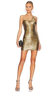 ASTR the Label Golda Dress in Gold from Revolve.com | Revolve Clothing (Global)