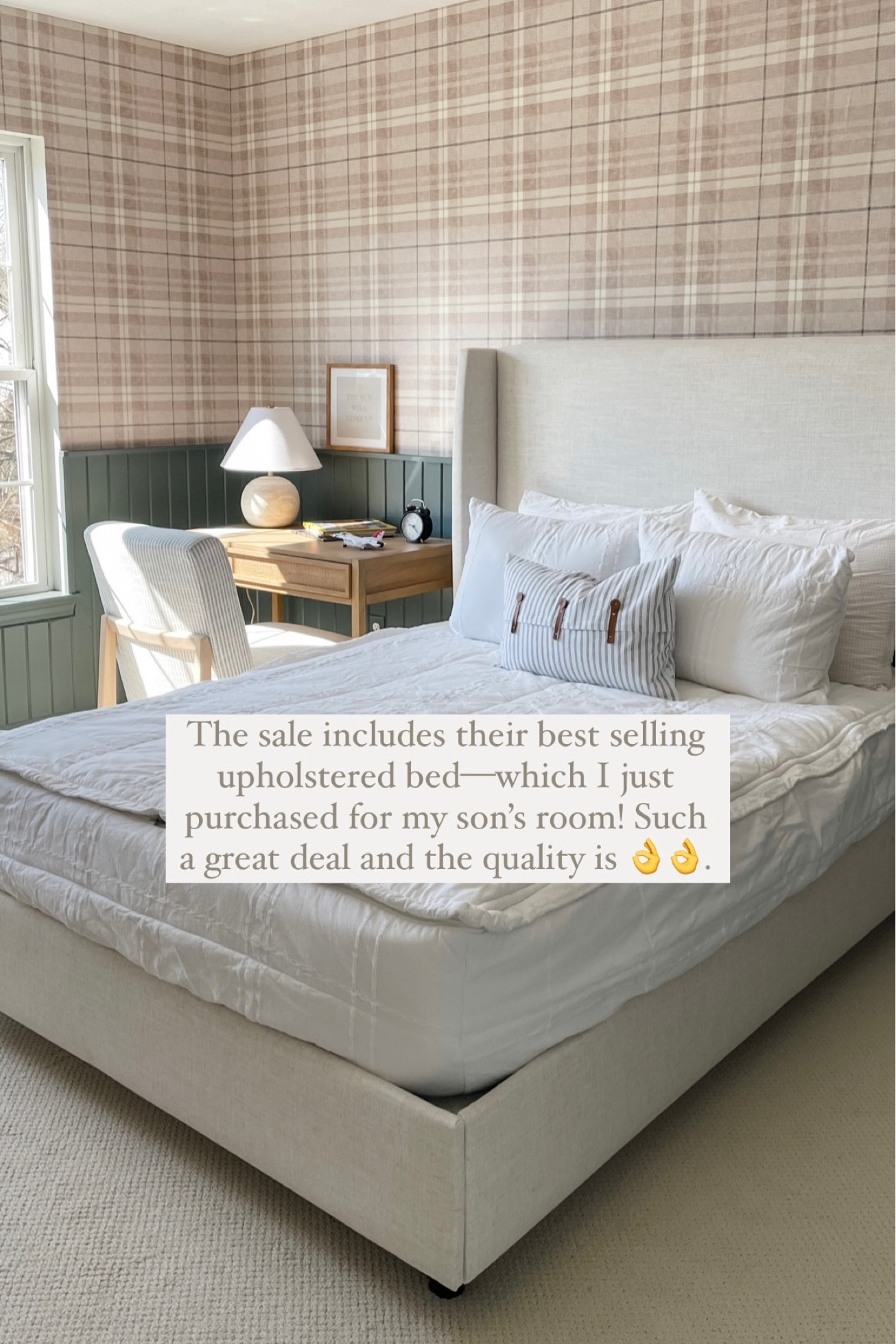Joss and Main VIP sale includes the best selling Upholstered Tilly bed! We just purchased it for our son’s bedroom—it’s timeless and not just for grown ups. 😉 #jossandmain #jossandmainpartner 

#LTKstyletip #LTKhome #LTKsalealert