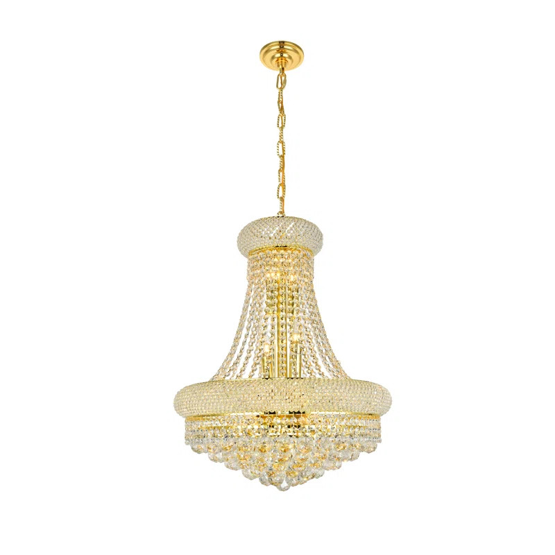 Gold 14 - Light Empire Chandelier with Crystal Accents | Wayfair North America