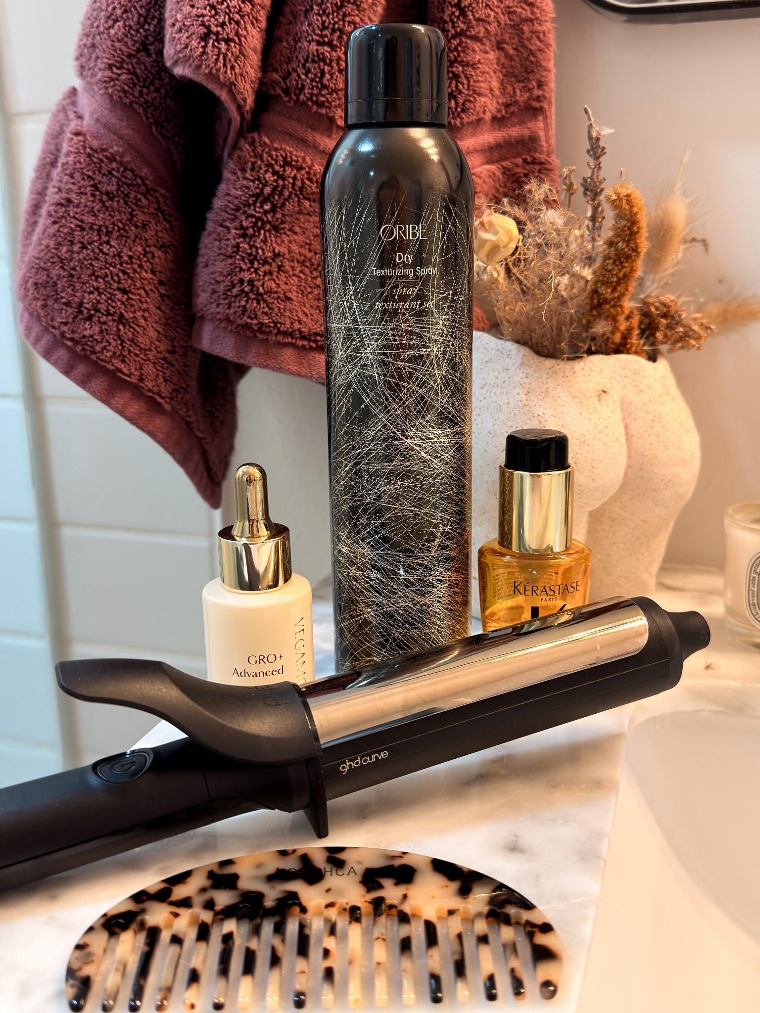 My go-to hair products! The Oribe dry texture spray is my holy grail 🖤 

#LTKmorningroutine #LTKgrwm #LTKBeauty