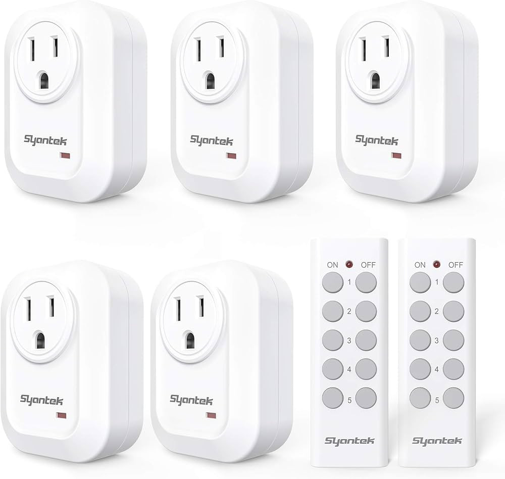 Upgraded Remote Control Outlet Wireless Light Switch for Household Appliances, Expandable Remote ... | Amazon (US)