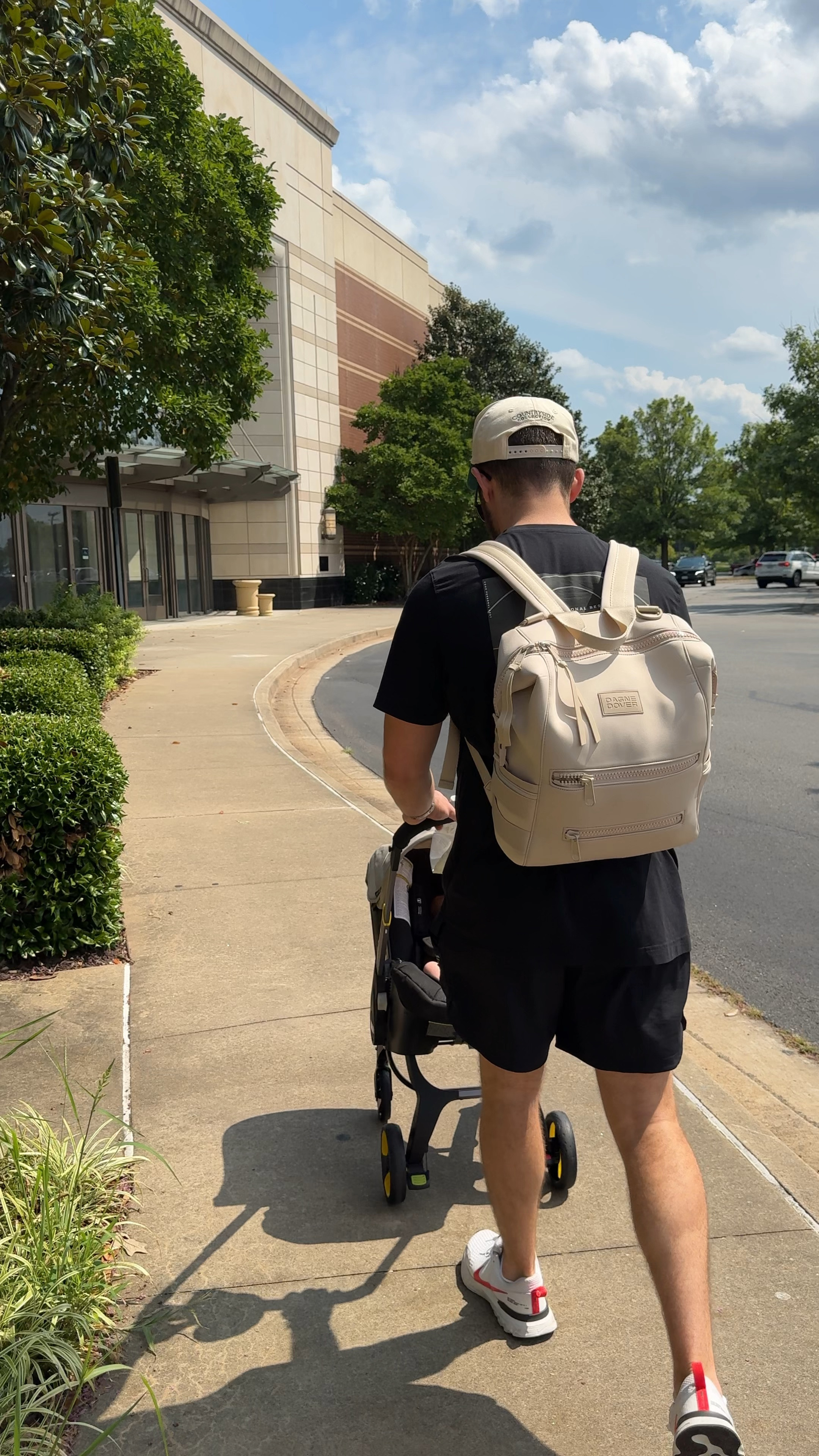 Banksy’s day out 🥹☁️🤍  dada rocking the diaper backpack and the doona was so easy to maneuver and get in & out of the car!! 

#LTKBaby #LTKMens #LTKFamily