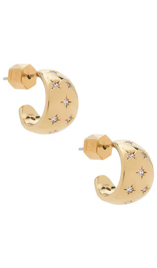 Lunette Huggies in Gold | Revolve Clothing (Global)