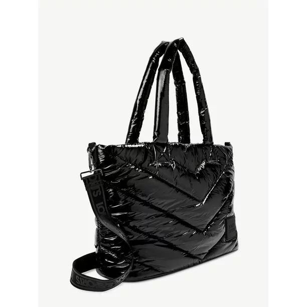 Love & Sports Women's Olivia Large Tote Bag, Black | Walmart (US)