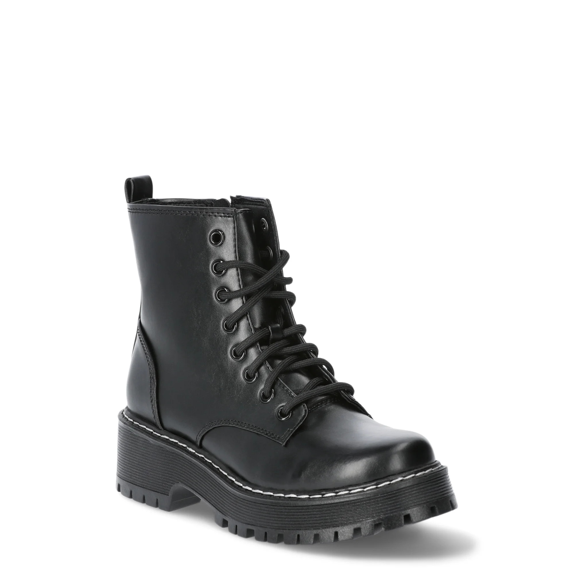 No Boundaries Women's Combat Boots, Wide Width Available - Walmart.com | Walmart (US)