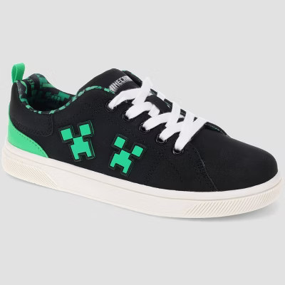 Kids' Boys' Minecraft Court Shoes - Black 13 | Target