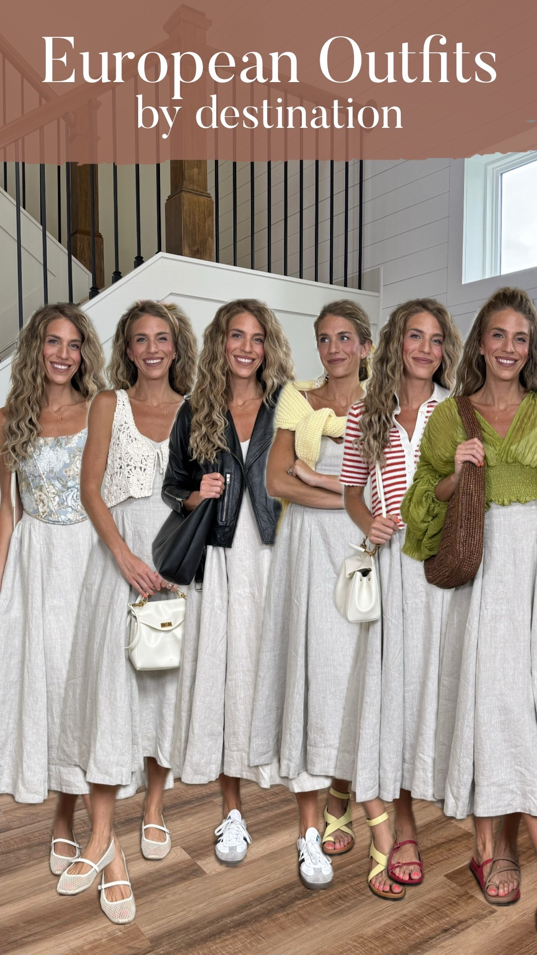 European summer outfit ideas with one linen dress from artiztia

Wearing my true size in the dress
Medium in jacket to layer under. Very comfy and not stiff. I’ve had this one for years
Medium in corset (I sized up) this is old from altard state so linked similar ones
Crochet top is old from altard state so linked similar ones
Medium in butter yellow cardi. My true size 
Small in crochet striped top. 

#LTKTravel #LTKSeasonal