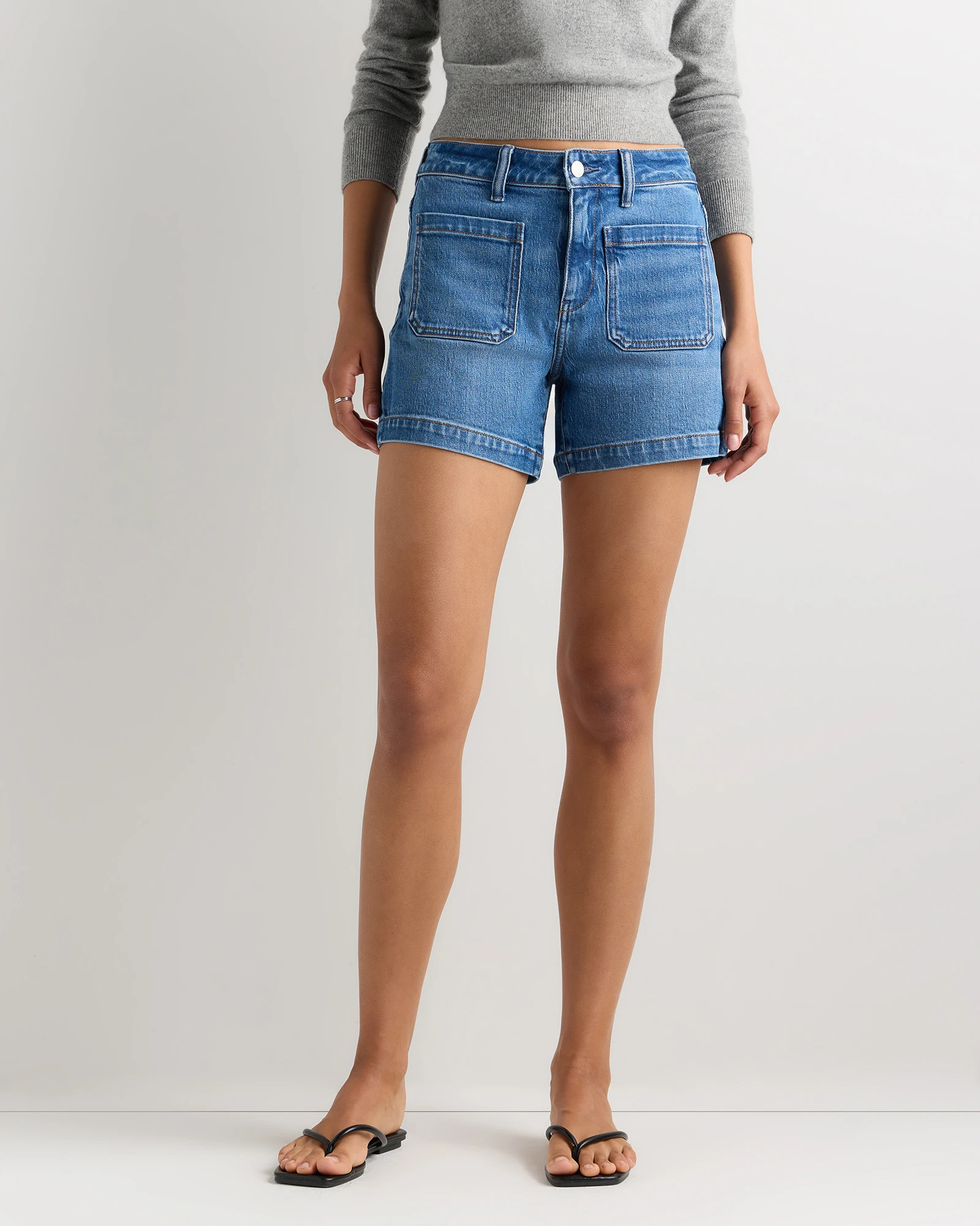 Bella Stretch Patch Pocket Shorts | Quince