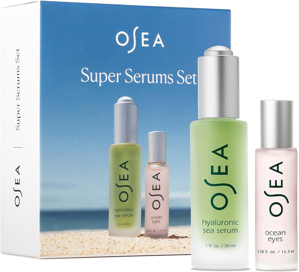 OSEA Super Serum Full Size Set - Hyaluronic Acia Sea Serum 1 oz & Ocean Eyes Age-Defying Eye Seru... | Amazon (US)