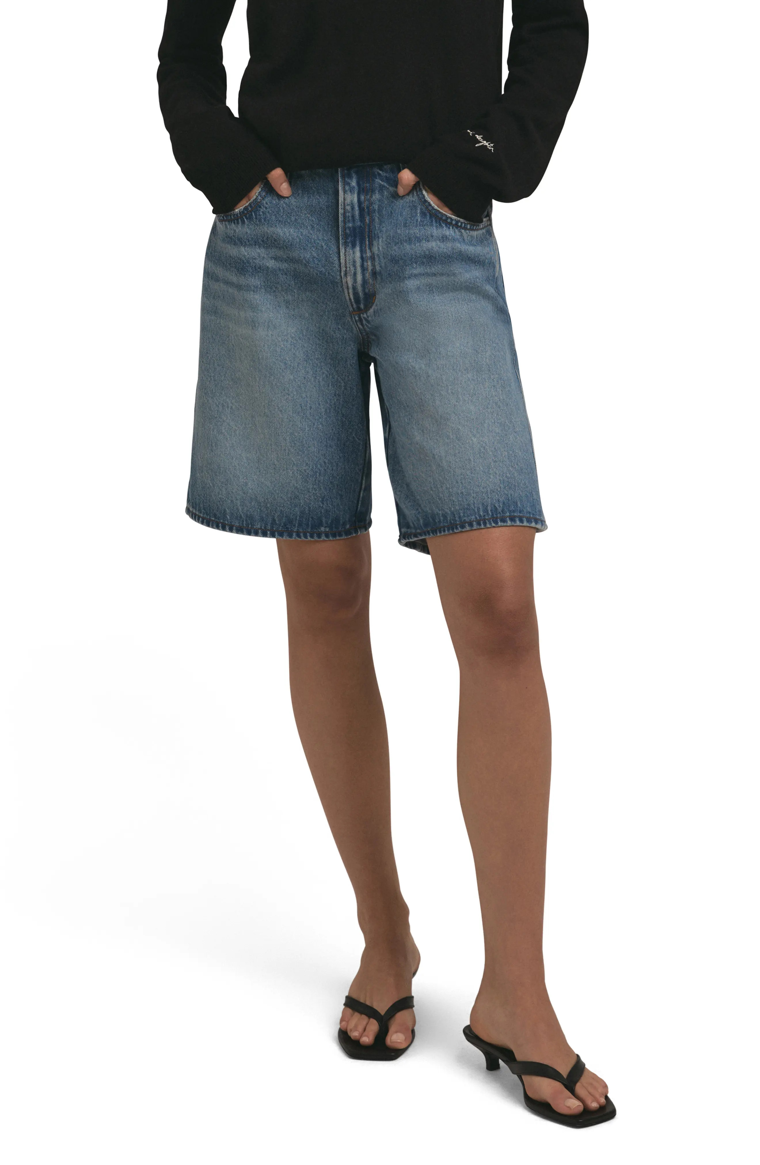 Favorite Daughter The Tommy Low Slung Denim Bermuda (Women) | Nordstrom | Nordstrom