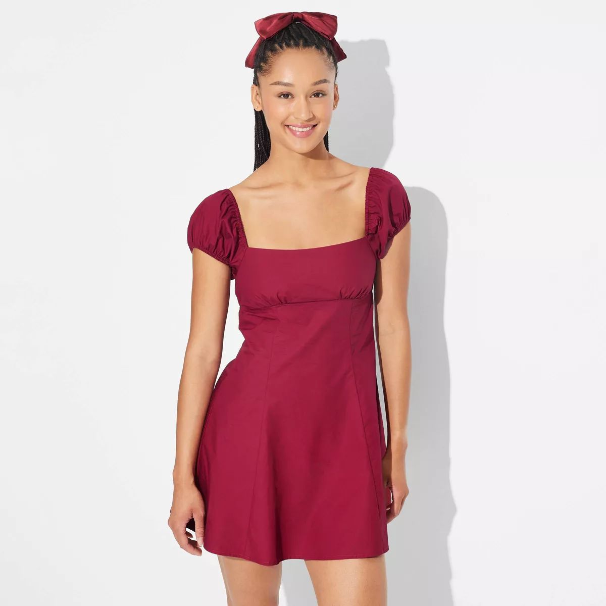 Women's Game Day Puff Short Sleeve Mini Dress - Wild Fable™ | Target