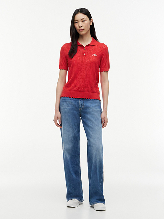 Mia Mid Rise Relaxed Straight Leg Jeans | Tommy Hilfiger UK