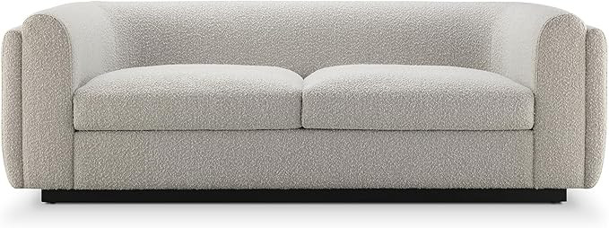 CHERS 77.4'' Boucle Couch, Modern Minimalist Upholstered Sofa with Double Round Arm, 3-Seat Deep ... | Amazon (US)