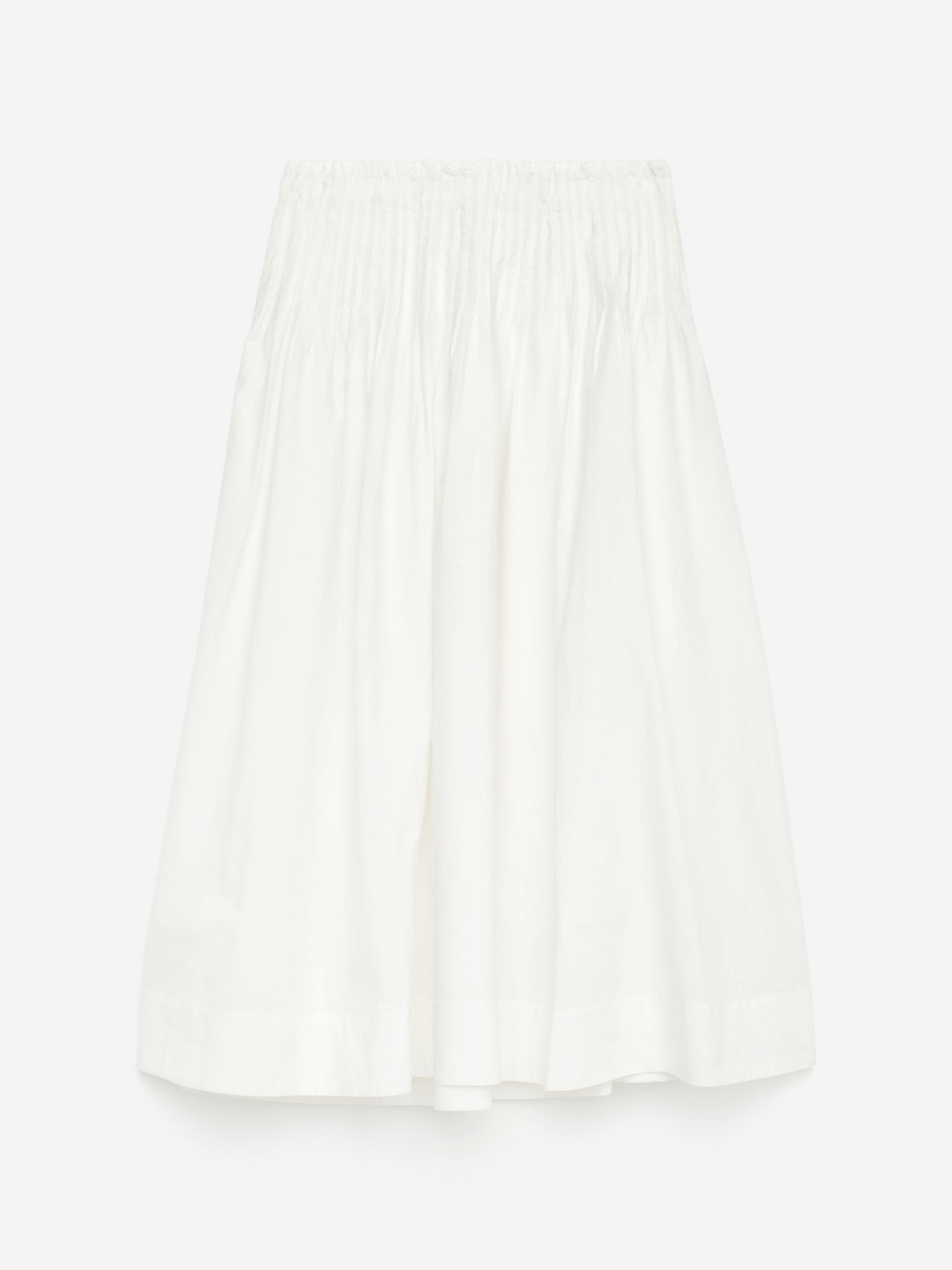 Jupe plissée en coton – Blanc – Femme – ARKET FR | Arket EU