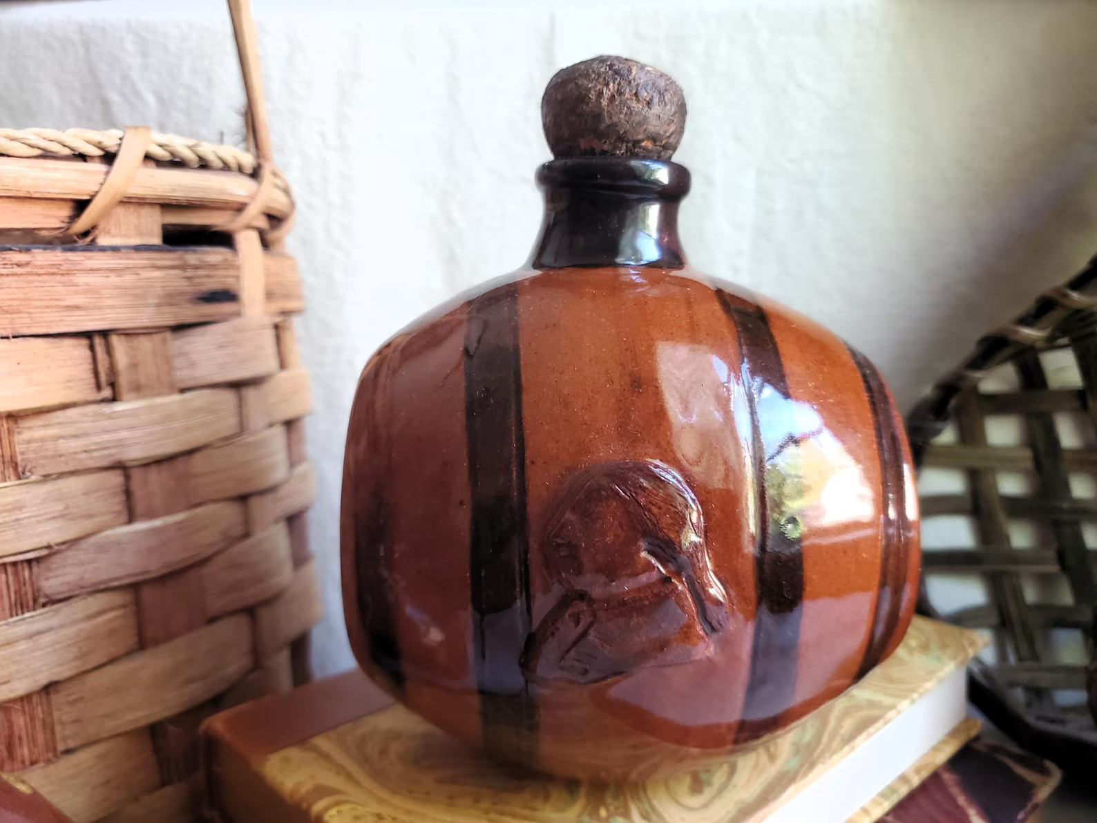 Redware Rundlet with Eagle and George Washington | Etsy (Global)