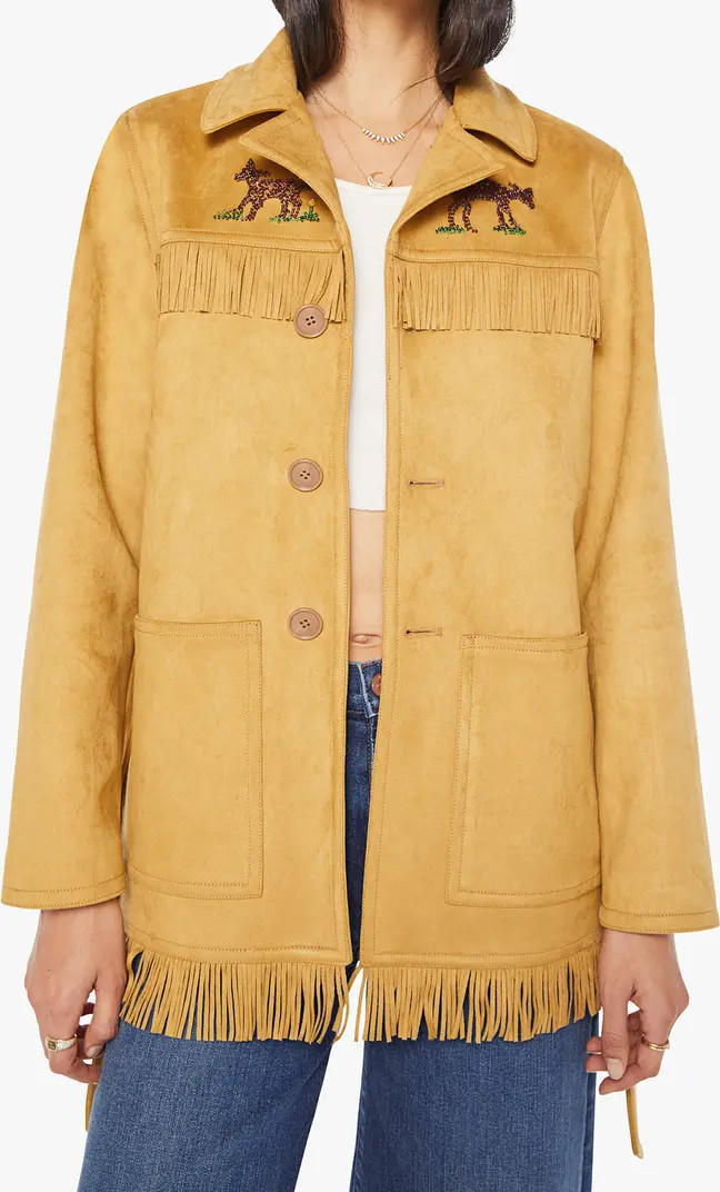 The Roadside Fringe Faux Suede Jacket | Nordstrom