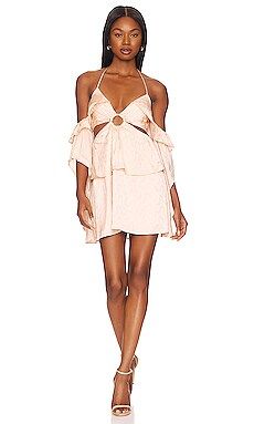 MAJORELLE Giannina Mini Dress in Apricot from Revolve.com | Revolve Clothing (Global)