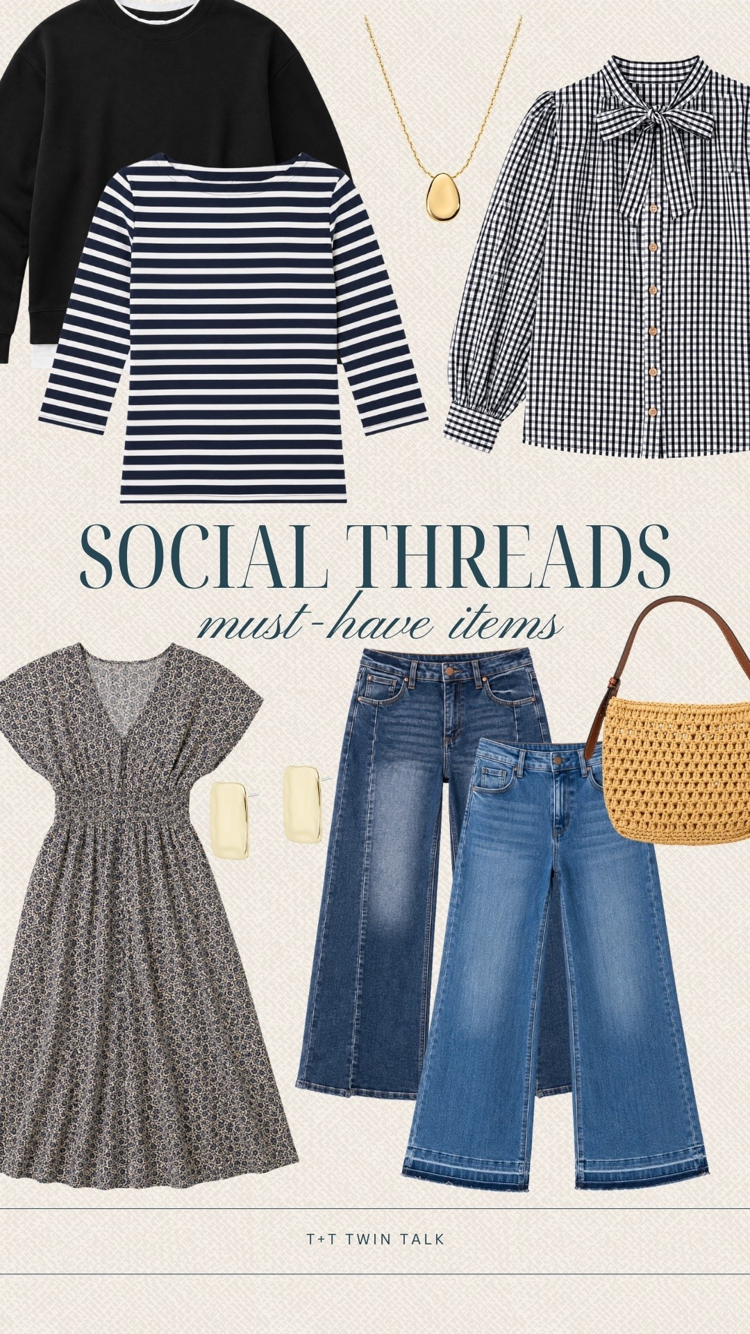 Social Threads must have pieces we’re loving for the season! We’re reaching for classic stripes, gingham details, cozy layers and easy denim for everyday outfits. These are the kind of versatile styles that make getting dressed for fall so simple.

#LTKSeasonal #LTKOver40 #LTKMidsize
