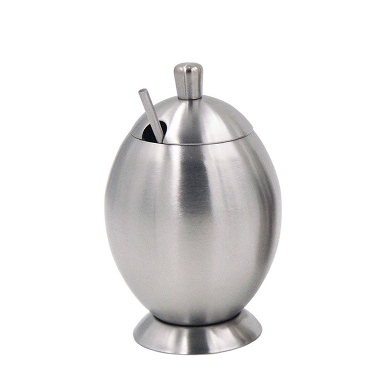 Stainless Steel Sugar Holder Seasoning Jar Condiment Pot Spice Container Canister Cruet and Lid S... | Walmart (US)