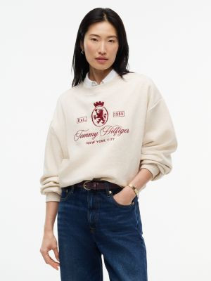 Relaxed Fit Crest Logo Sweatshirt | Tommy Hilfiger (US)