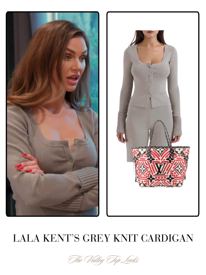 Lala Kent's Grey Knit Cardigan 

 