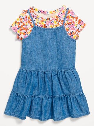 Tiered Cami Dress and T-Shirt Set for Toddler Girls | Old Navy (US)