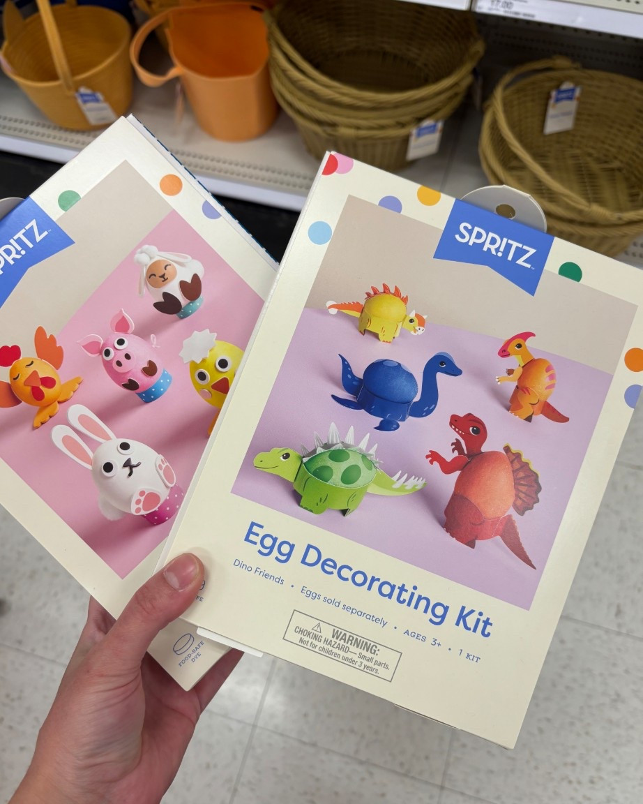 Target spritz decorating kit for Easter - cute for toddler gift basket. 

#targetfinds #spritz #targetspritz #eggdecorating #toddleractivities #easteractivities #easterbasketgifts #toddlers #target 


#LTKSeasonal #LTKmomlife #LTKKids