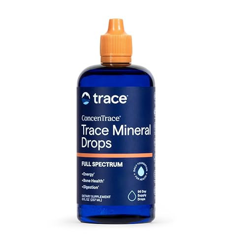Trace Minerals ConcenTrace Trace Mineral Drops | Supports Energy, Digestion, Bone Health & Hydration, 70+ Ionic Trace Minerals w/Magnesium, Chloride & Potassium | Keto, Vegan & Non-GMO | 96 Servings | Amazon (US)