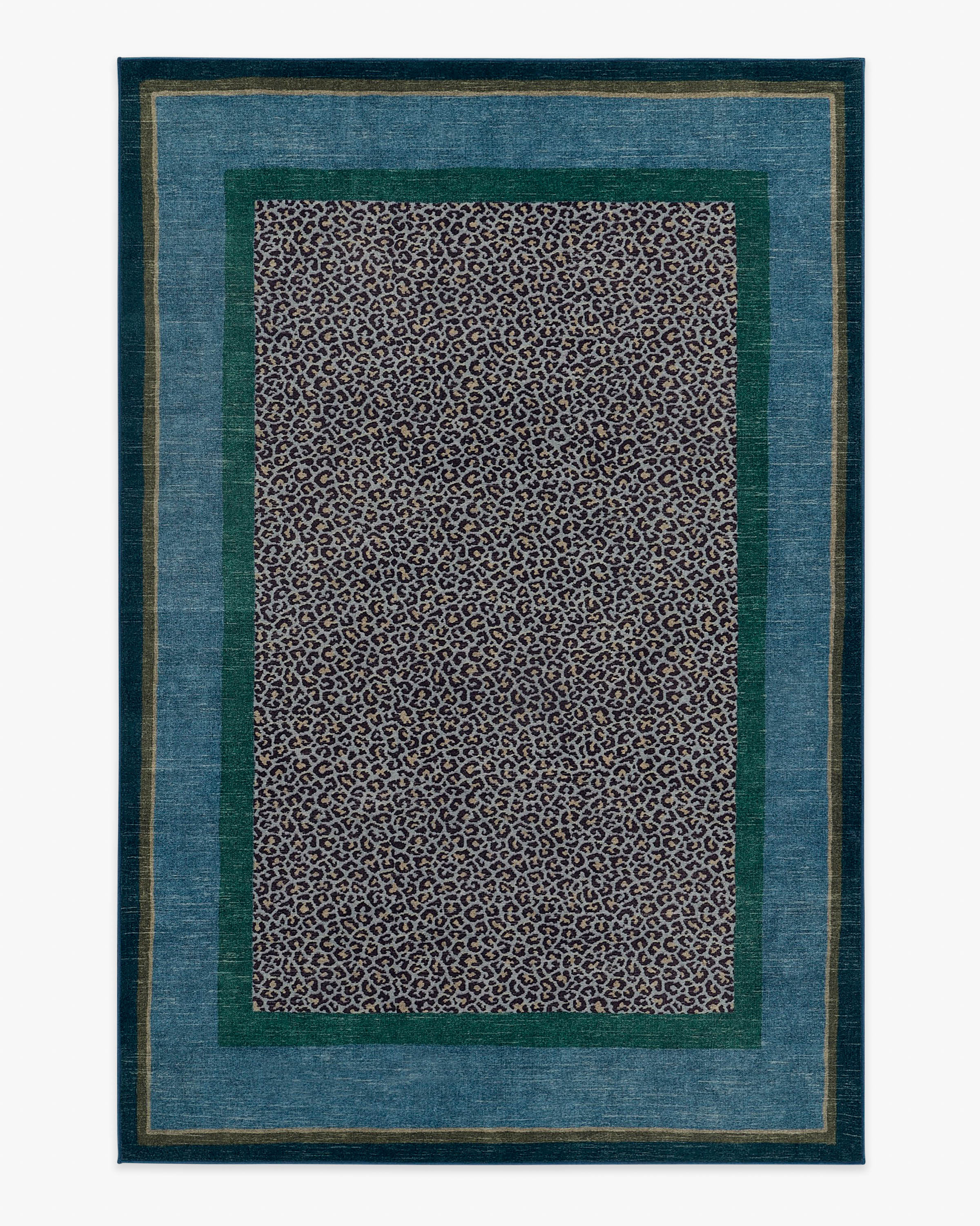 Panthera Blue & Green Rug | Ruggable
