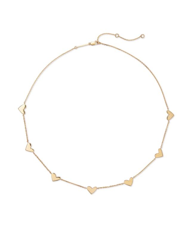 Ari Heart Strand Necklace in 18k Yellow Gold Vermeil | Kendra Scott