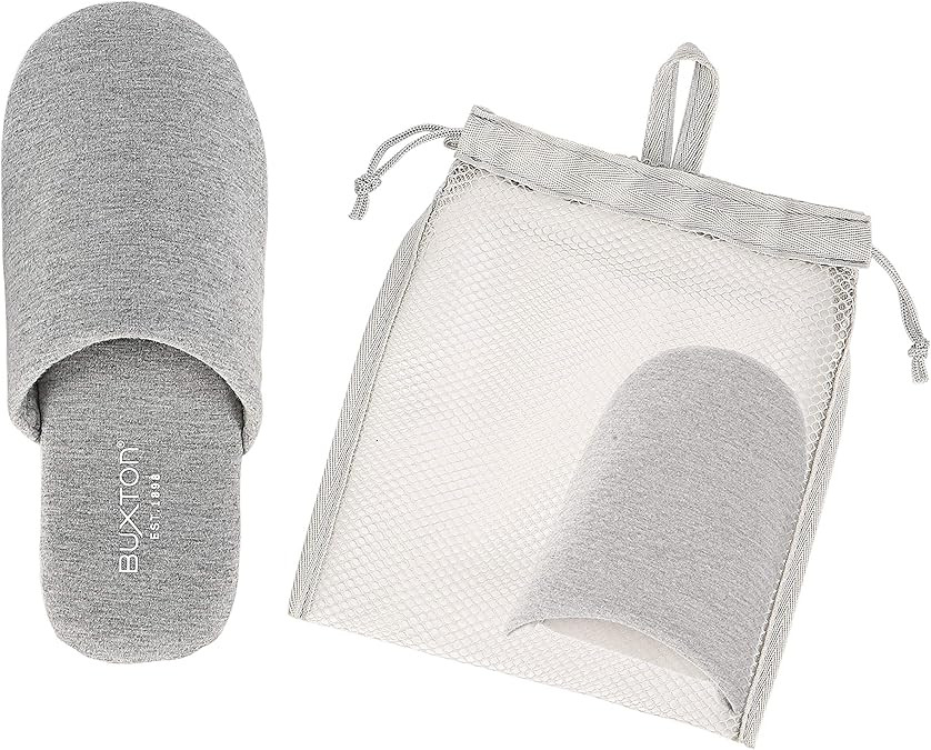 BUXTON Cozy Lightweight and Memory foam Indoor Slippers for Womens and Mens(unisex), Foldable Sli... | Amazon (US)