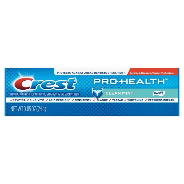 Crest Pro-Health Smooth Formula Clean Toothpaste - Mint - Trial Size - 0.85oz | Target