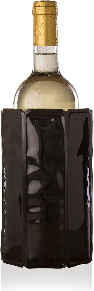 Vacu Vin Active Cooler Wine Chiller - Reusable, Flexible Wine Bottle Cooler - Black - Wine Cooler... | Amazon (US)