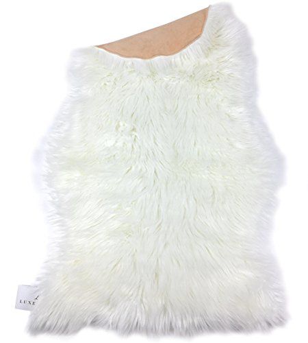Premium Faux Australian Sheepskin Rug By LuxeLife - Cruelty-Free & Eco Friendly Decorative Fur Throw | Amazon (US)