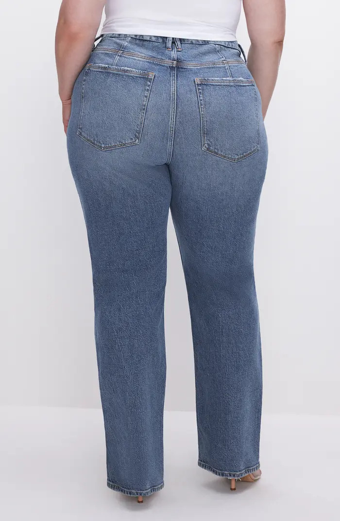 Good American Good '90s High Waist Straight Leg Jeans | Nordstrom | Nordstrom
