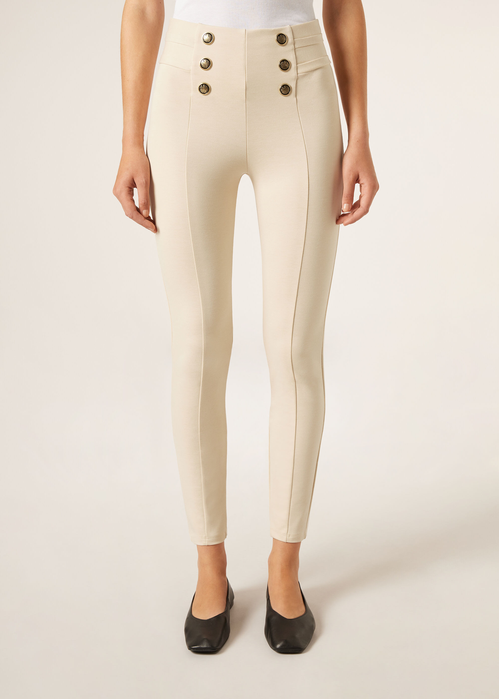 Skinny Sailor Leggings with Buttons | Calzedonia US