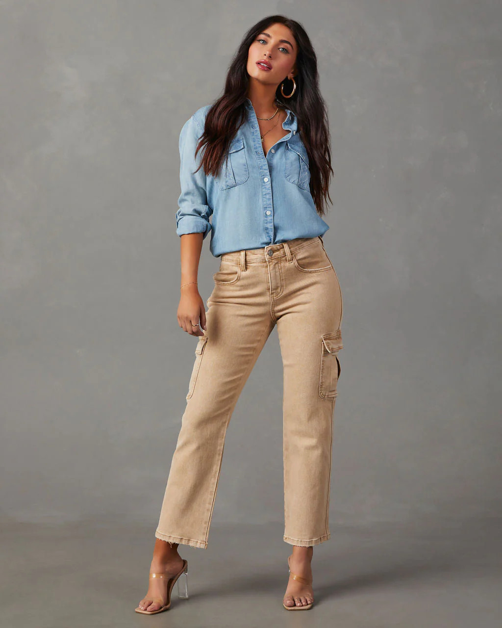 Novak High Rise Cargo Jeans | VICI