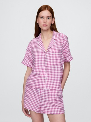 Linen-Blend PJ Shirt | Gap (US)