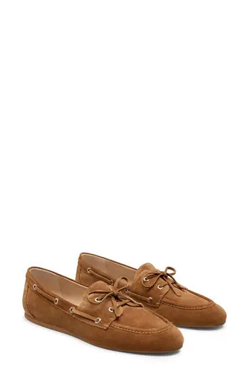 Stuart Weitzman Tinsley Moc Toe Loafer in Doe at Nordstrom Rack, Size 10.5 | Nordstrom Rack