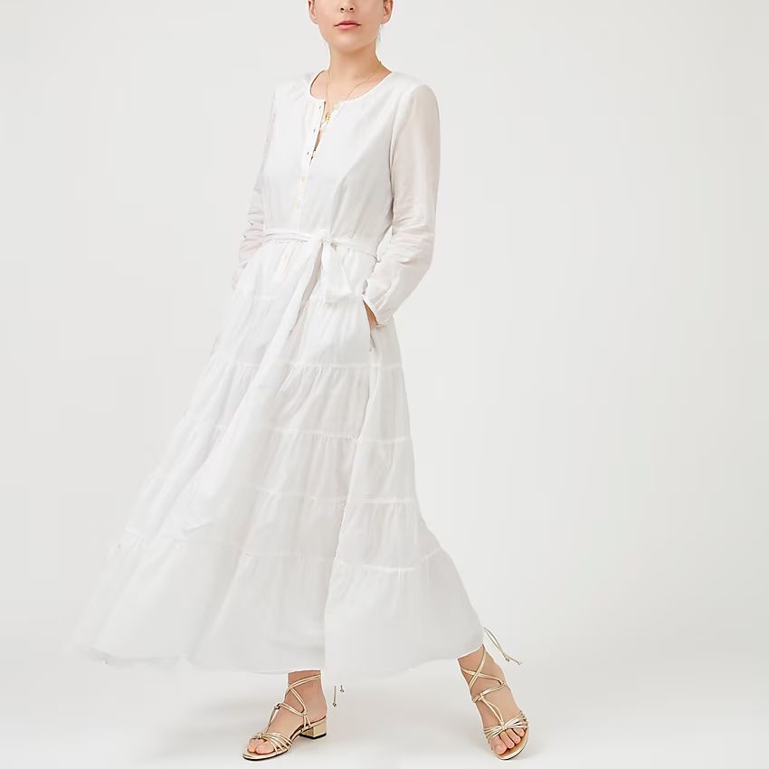 Belted button-up maxi dress | J.Crew US